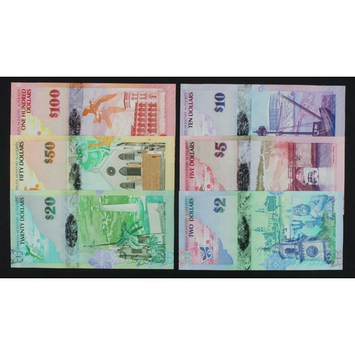 542 - Bermuda (6), 100 Dollars, 50 Dollars, 20 Dollars, 10 Dollars, 5 Dollars & 2 Dollars all dated 1st Ja... 