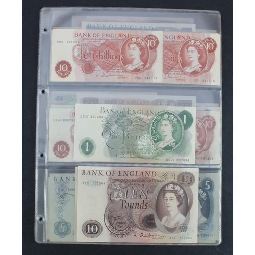 61 - Bank of England (27), a collection ranging from Hollom to Salmon with denominations 10 Shillings to ... 