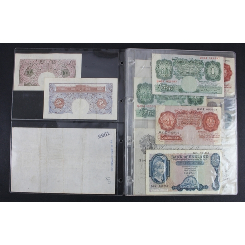 63 - Bank of England (33), a collection ranging from Peppiatt to Cleland with denominations 10 Shillings ... 