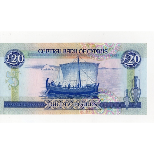 671 - Cyprus 20 Pounds dated 1st February 1992, ERROR note 'YIRMI' without dots over, VERY LOW serial numb... 