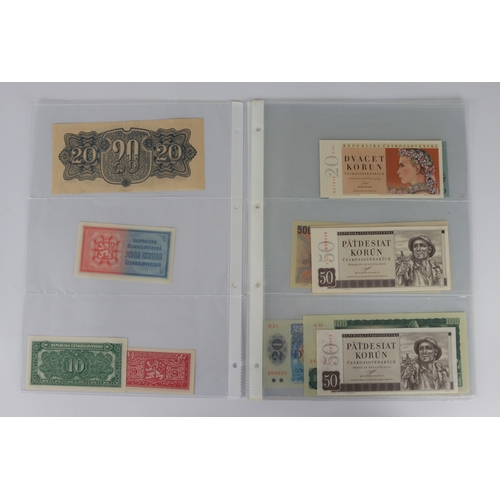 680 - Czechoslovakia (14), 20 Korun 1944, 1 Koruna 1946, 5 Korun & 10 Korun 1945, 20 Korun 1949, 50 Korun ... 