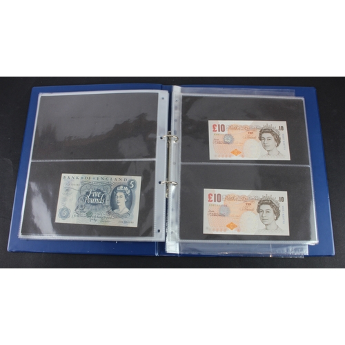 70 - Bank of England (97), collection in album, Peppiatt 1 Pound (2) 1940 and 1948, 10 Shillings 1940, O'... 