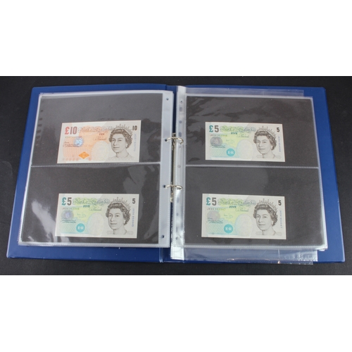 70 - Bank of England (97), collection in album, Peppiatt 1 Pound (2) 1940 and 1948, 10 Shillings 1940, O'... 