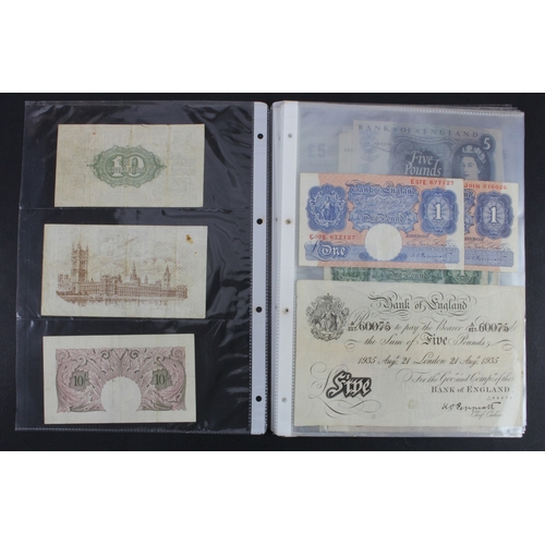 73 - Bank of England and Treasury (57), Warren Fisher 10 Shillings & 1 Pound, Bank of England range from ... 