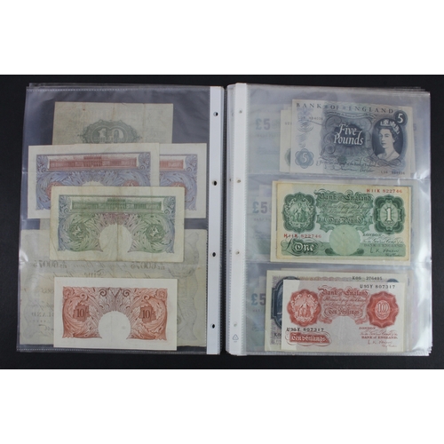 73 - Bank of England and Treasury (57), Warren Fisher 10 Shillings & 1 Pound, Bank of England range from ... 