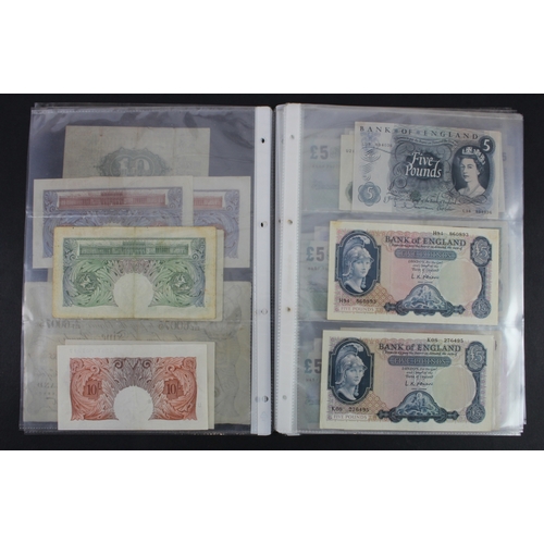 73 - Bank of England and Treasury (57), Warren Fisher 10 Shillings & 1 Pound, Bank of England range from ... 