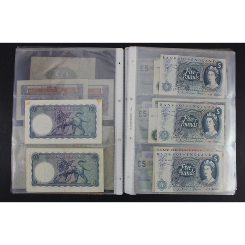 73 - Bank of England and Treasury (57), Warren Fisher 10 Shillings & 1 Pound, Bank of England range from ... 