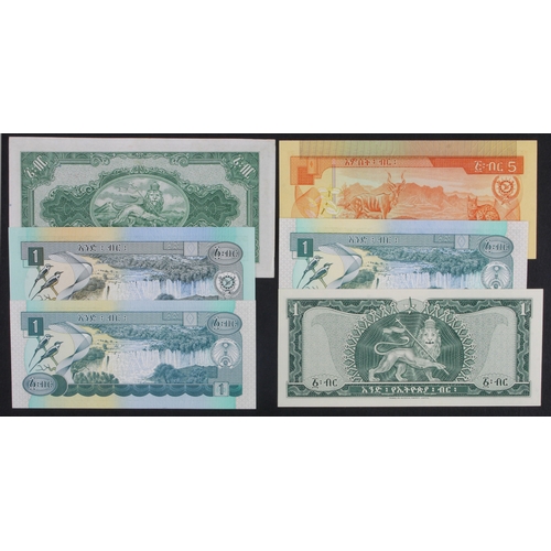 735 - Ethiopia (6), 1 Ethiopian Dollar issued 1945, signed Bennett serial BZ 535009 (BNB B201b, Pick12b) E... 