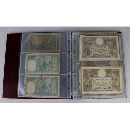 759 - France (94), collection in Hendon Album, including a good group of 10 Francs dated 1916 and 1917 plu... 