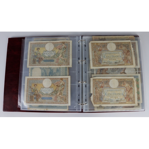 759 - France (94), collection in Hendon Album, including a good group of 10 Francs dated 1916 and 1917 plu... 