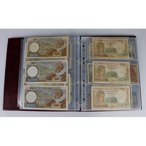 759 - France (94), collection in Hendon Album, including a good group of 10 Francs dated 1916 and 1917 plu... 