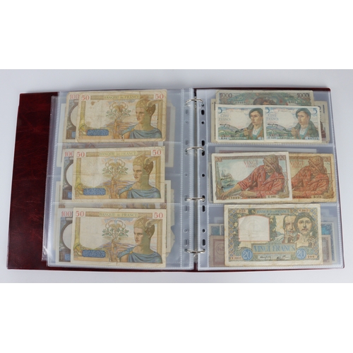 759 - France (94), collection in Hendon Album, including a good group of 10 Francs dated 1916 and 1917 plu... 