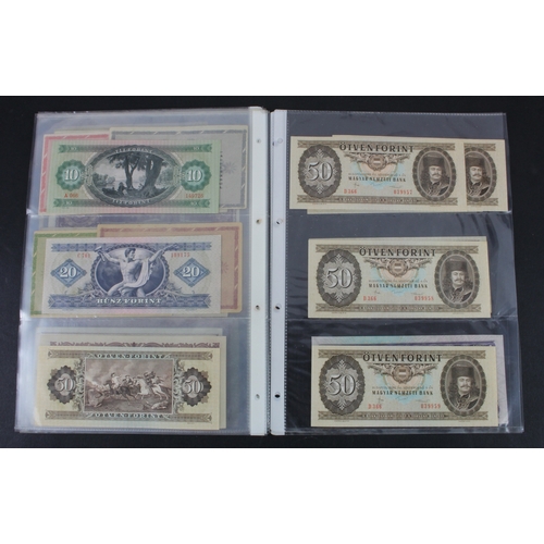 828 - Hungary (39), 20 & 50 Filler, 1 Korona, 2 Korona, 10 Korona, 20 Korona, 1000 Korona dated 1920, 1 an... 