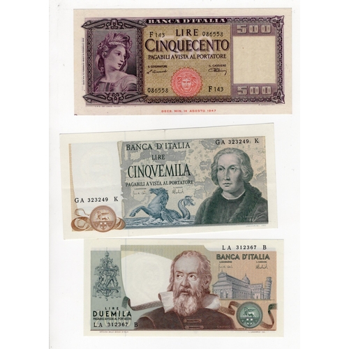 901 - Italy (3), 5000 Lire dated 11th April 1973, signed Carli & Barbarito, portrait Christopher Colombus ... 