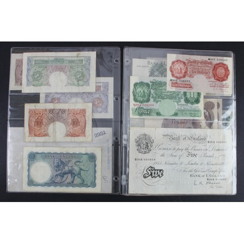 63 - Bank of England (33), a collection ranging from Peppiatt to Cleland with denominations 10 Shillings ... 