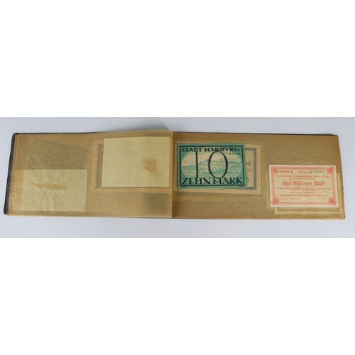 800 - Germany Notgeld (20), group in folder with a sheet of printed names and hand signatures of the Dutch... 