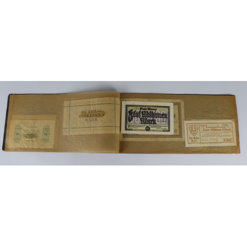 800 - Germany Notgeld (20), group in folder with a sheet of printed names and hand signatures of the Dutch... 