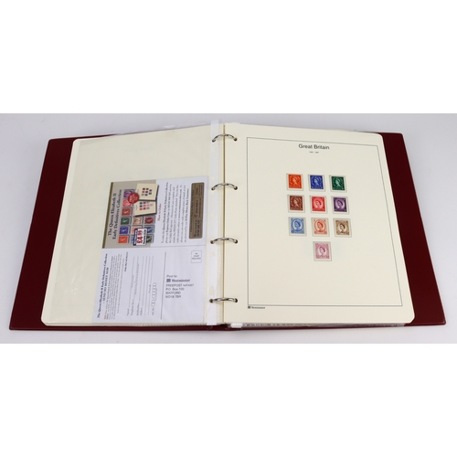 24 - GB - 1901 to 1970 mint & used collection in ring binder, basic range of earlier issues ie no wmk var... 