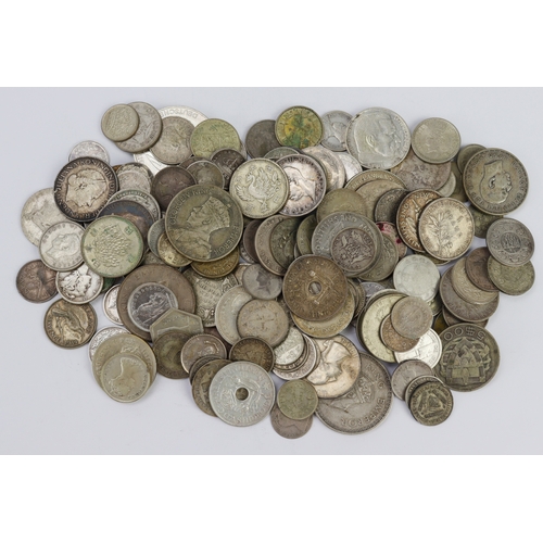 1034 - World Silver Coins, 500g, mixed content.