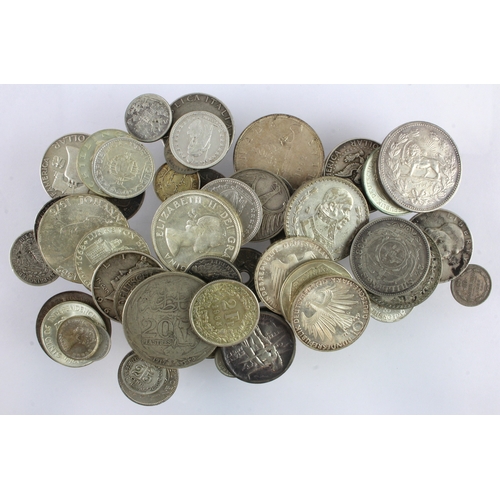 1039 - World Silver Coins, 500g, mixed content.