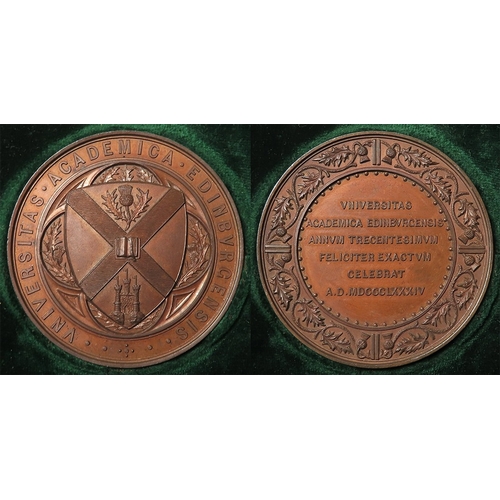 1075 - British (Scottish) Academic / Commemorative Medal, bronze d.57mm: 300th Anniversary of Edinburgh Uni... 