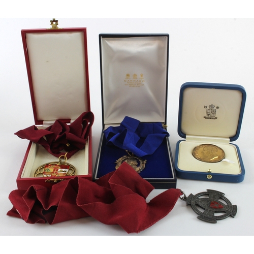 1100 - British Medical Association and Church of England Jewels (4) hallmarked silver (3 cased), late 20thC... 