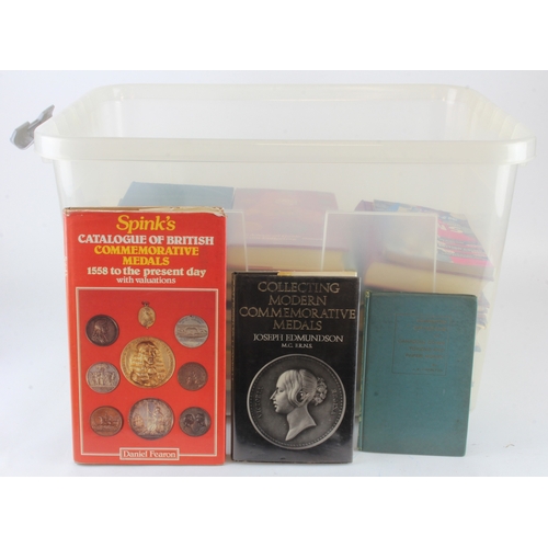 1167 - Numismatic & Historic books and catalogues, a large stacker box of material. Noted NC 1964; Fearon's... 