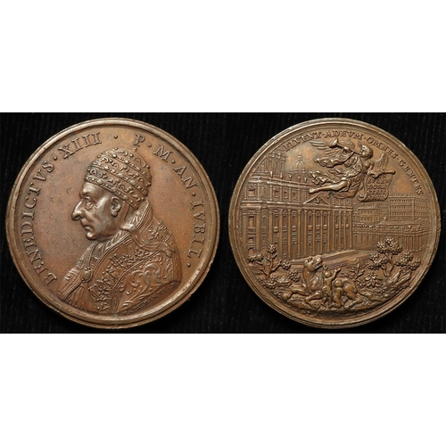 1169 - Papal Medal, bronze d.41mm: Pope Benedict XIII, Jubilee of the Catholic Church (1725) medal by Hamer... 