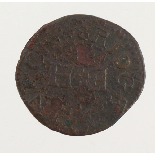 1178 - Token, 17thC: Cambridge, Elizabeth Hoghton Farthing, Cambs #54, VG/fair.