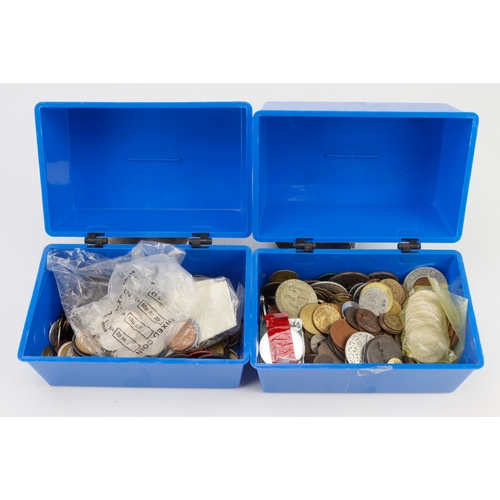 1187 - Tokens & Exonumia, large assortment in two plastic boxes, early to modern.