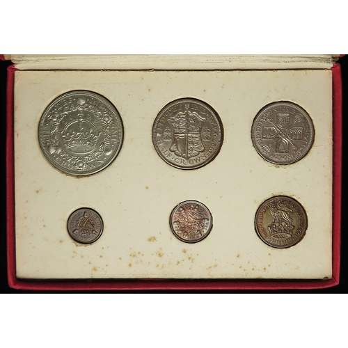 148 - Proof Set 1927 (6 coins) Wreath Crown to Threepence, nFDC in the cardboard case.