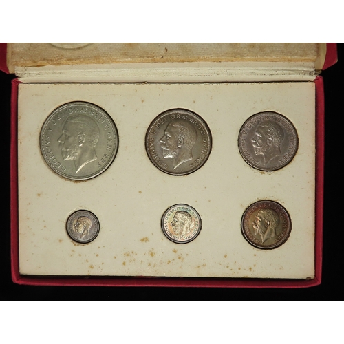 148 - Proof Set 1927 (6 coins) Wreath Crown to Threepence, nFDC in the cardboard case.