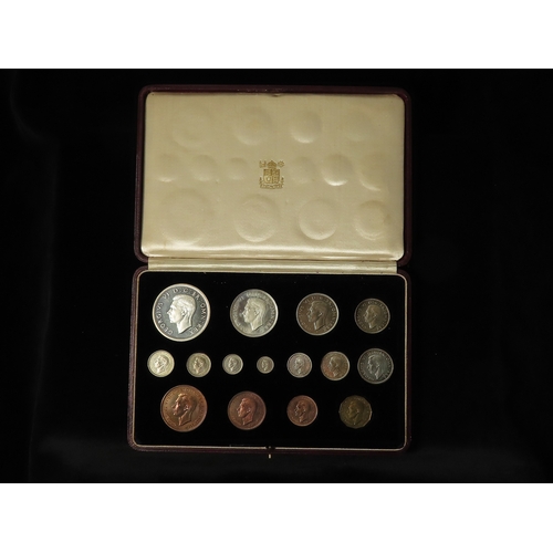 149 - Proof Set 1937 (15 coins) Crown to Farthing including Maundy Set, nFDC with original case.