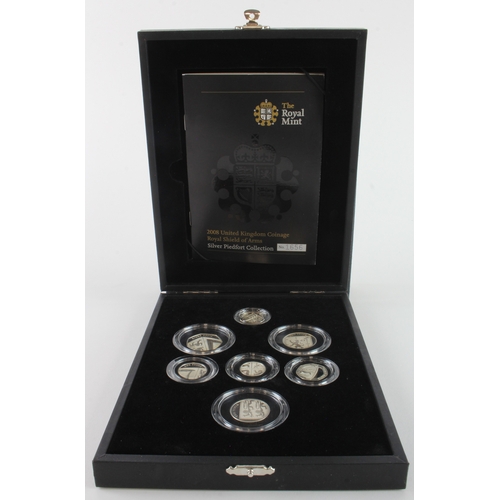 158 - Proof Set 2008 Silver Proof piedfort issue 