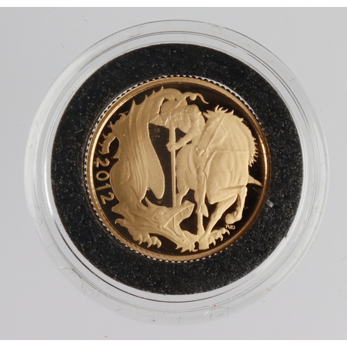 18 - Half Sovereign 2012 Proof FDC in a hard plastic capsule