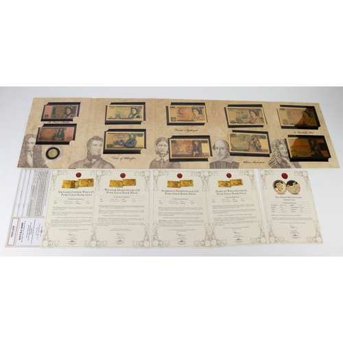 250 - Gibraltar 8g 9ct gold proof 'Double Crown' 2019 FDC in a London Mint Office set of 10x 'Pure Gold Ba... 