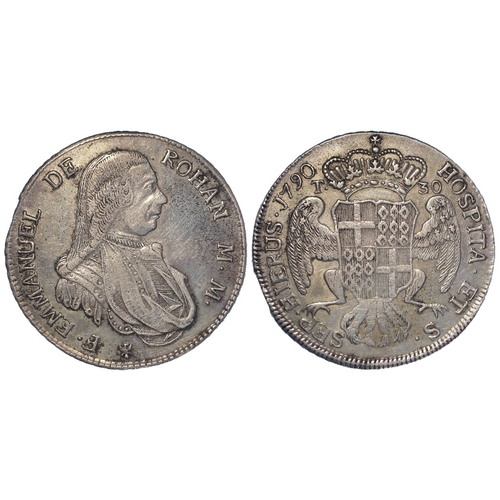 282 - Malta silver 30 Tari 1790 VF, a couple of marks on the edge (ex-mount?)