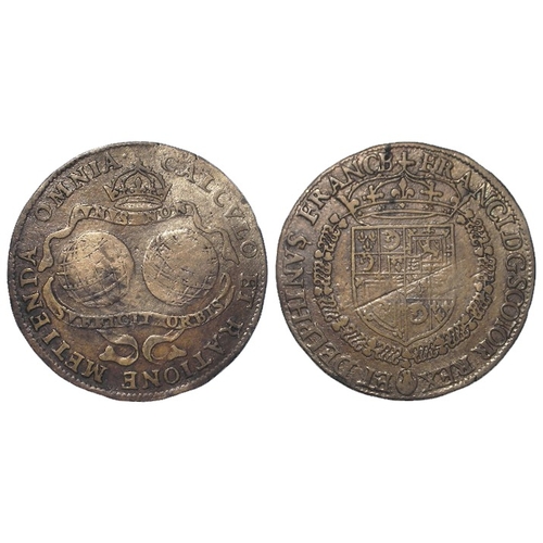 365 - Francis, Dauphin of France' marriage to Mary Queen of Scots (1558) AE commemorative jeton d.27.5mm. ... 