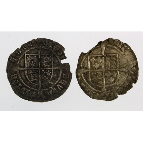 370 - Tudor Groats (2): Henry VII profile issue, mm. pheon, S.2258, 2.48g, chipped and reverse slightly co... 