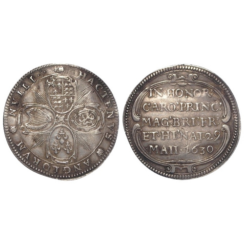 375 - Charles I commemorative medal for the Birth and Baptism of Prince Charles 1630. Silver d.30mm, 3.87g... 