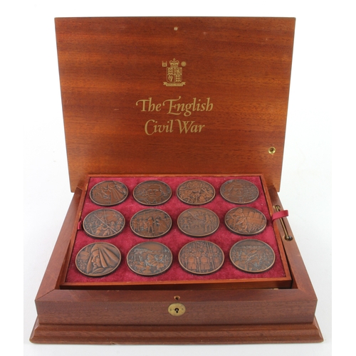 british-commemorative-medals-12-a-set-by-the-royal-mint-the-english