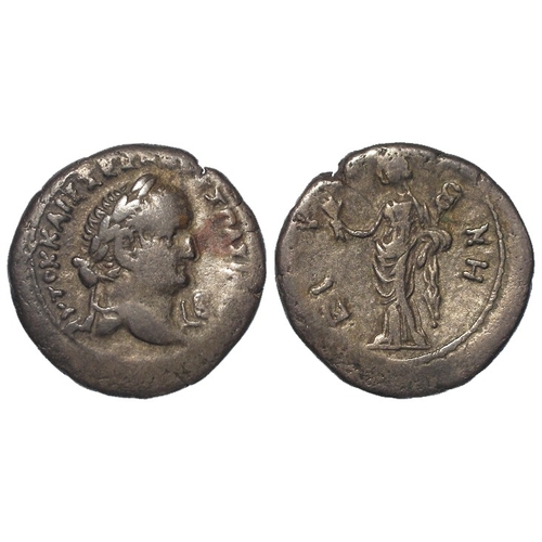 594 - Roman Provincial: Vespasian billon silver Tetradrachm of Alexandria, Egypt 69-79AD. Eirene standing ... 