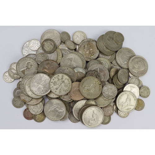 634 - Australian silver coins, post-1949 (.500) 678g.