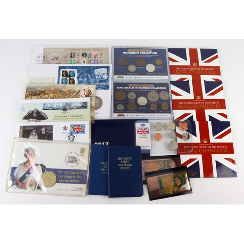 678 - GB & Commonwealth coin packs, sets, covers etc (17)