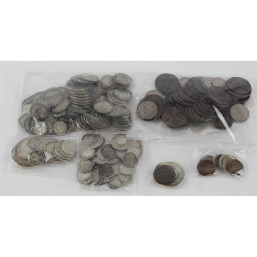 682 - GB & USA coins and tokens, a quantity including 130g GB pre-1920 silver; 503g GB pre-1947 silver; 11... 