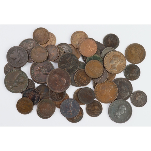 716 - GB Copper & Bronze (48) 18th-19thC assortment, mixed grade.