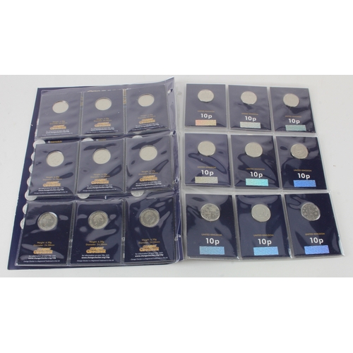 95 - Full set of Letter 10ps in 