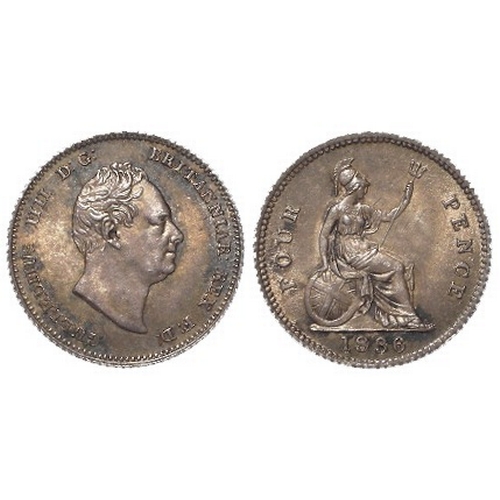 99 - Groat 1836 toned GEF