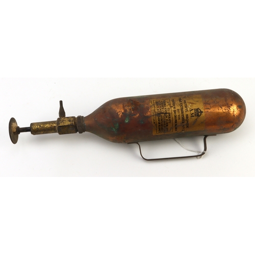 236 - RAF WW2 scarce AM marked aircraft fire extinguisher.