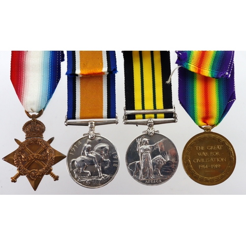 435 - Africa General Service medal Edw VII Somalialand 1908-10, 238613H G Sheppard A.B HMS Philomel, 1914-... 